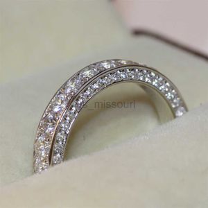 Band Rings Milan Girl Simple Wedding Party Ring Colorful Cubic Zircon Anniversary Gift Proposal Ring Eternal Classic Temperament Jewelry J230531