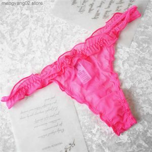 Briefs Panties voplidia 2xl artı boyutu kadınlar g ip fırfırlı iç çamaşırı külot yay seksi iç çamaşırı tüccarlar dantel t-back dikişsiz fırfırlar tanga t23601