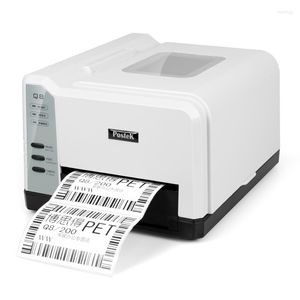 Für Postek Q8 203dpi / 300dpi Thermotransfer-Barcode-Aufkleber-Etikettendrucker Waschwassermarke Schmucketikett Mattes Silberpapier