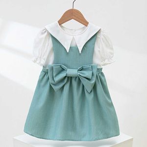 Set di abbigliamento Completi per bambini Completi per ragazze Camicetta bianca e vestito 2 pezzi Boutique per bambini compleanno principessa