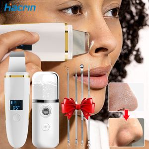 Ferramentas de limpeza Acessórios Ultrasonic Skin Scrubber Remover Blackhead Peeling Pá Lifting Facial Profundo Remover Poros Acne 230609