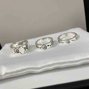 designer jewelry bracelet necklace ghost gs925 Sterling elf skull old ring for men women high quality