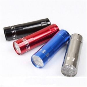 Другое домашнее сад High Powerf Mini Flashlight 9 Светодопроницаемые водонепроницаемые флэш -флэш -светильники маленькие карманные лампы тактические лампы для наружного кулачка DH6M