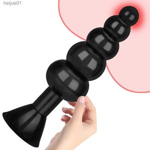 Brinquedos para adultos YUKUI Grandes Contas Anais Brinquedos Sexuais para Mulheres Homens Lésbicas Enormes Dildo Butt Plugs Masculino Próstata Massagem Feminino Ânus Expansão L230518