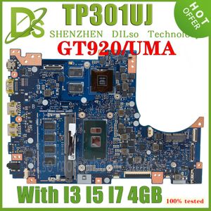 Moderkort KEFU TP301UJ Mainboard för Asus VivoBook Flip TP301U TP301UA Q303UA TP301UJ Motherboard I3 I5 I76500U 4GB 100% Test OK