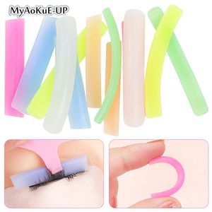 Verktyg 6 Par Eyelash Perming Pad Silicone Eyelashs Perming Curler återanvändbar LIFT LIFT SHIELD PLE för perfekt varaktigt ögonfranslyftning