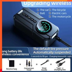 New Convenient Storage Electric Tyre Inflator Pump Universal Inflatable Pump Tire Pressure Detection Vehicle Mounted Air Pump 12v