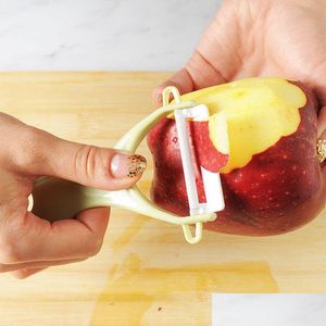 Fruit Vegetable Tools Durable Ceramic Peeler Plastic Potato Carrot Grater Cutter Sharp Slicer Portable Kitchen Gadgets Vtky2378 Dr Dht94