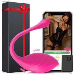 Toys para adultos App Bluetooth Vibrator for Women Clitoris estimulador de Wireless Dildo Controle Remoto G Spot Love Ovo Brinquedos sexuais femininos para adultos 18 L230518
