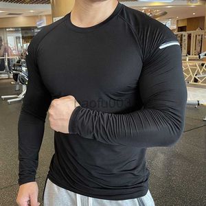 Мужские футболки мужчины быстро сухой фитнес