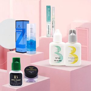 Fırçalar Ibeauty Ultra Süper Sahte Yanlış Kirpik Uzatma Tutkal Yeşil Kapak Su Geçirmez Astar Krem Jel Çıkıcı Kalem Kirpik Yapıştırıcı Makyaj Kore