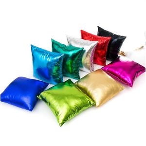 Pillow Case 45X45Cm Shining Cushion Er Foil Gold Sier Pillowcase Christmas Party Home Decorative Sofa Dbc Drop Delivery Garden Texti Dhy1E