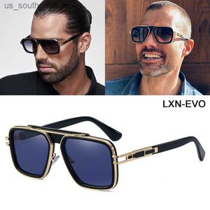 JackJad 2021 Fashion Cool LXN-EVO Style Square Pilot Óculos de Sol Masculino Feminino Vintage Clássico Design de Marca Óculos de Sol Tons 95882 L230523