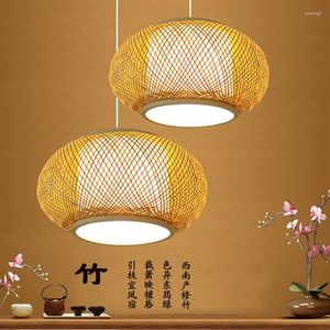 Pendant Lamps Chinese Style Bamboo Chandelier Restaurant Decorative Lamp Inn Shop Bedroom Warm Atmosphere