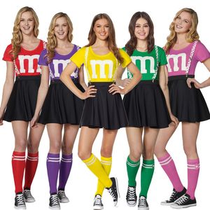 Kostium motywu Kobiety Japońska uczennica cosplay mundur dziewczyna seksowna gleing cheerleaderka Zestaw stroju cheerleaderek Halloween Costume Femme 230530