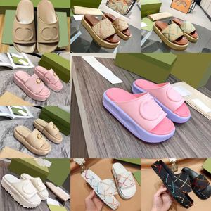 Designer Slippers Women slippers Fashion sandals Macaron thick sole increase non-slip soft sole Home Slippers Women beach Slippers With box