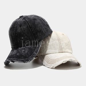 Cappelli in denim invecchiato lavato in cotone vintage cappello snapback da baseball personalizzato twill semplice cappello sportivo regolabile per papà DF109