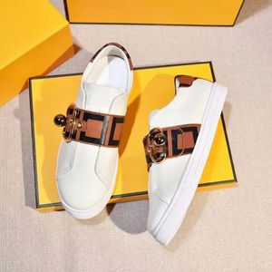 white platform gym Casual shoes women Travel leather lace-up Trainers sneaker cowhide LettersThick bottom woman designer shoe lady sneakers Large size 35-42 with box