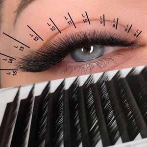 Falsos cílios L Curl Curl Easy Fan Eyelash Extensions Fashion Professional Mink Lashes Wholesale Shape Individual Para maquiagem 230530