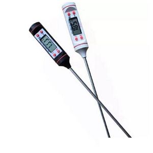 Thermometer Digitales Lebensmittel-Kochthermometer Sonde Fleisch Haushalt Haltefunktion Küche LCD-Messgerät Stift BBQ Grill Steak Milch Wasser Dr Dhb9X