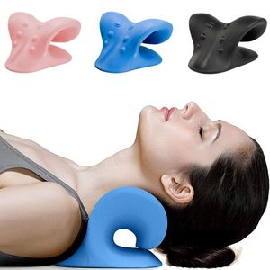 Massager Cervical Spine Stretch Muscle Relaxation Traction Neck Bår Axel Massage Cervikala kuddar Lyler smärta Ryggrad Korrigering