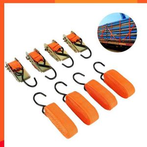 Yeni 4pcs 15*0.9 inç araba bagaj kargo alaşımı kova bant kaydırma cırcır kravat aşağı kargo kayışları dokuma sabit cırcır kemer xnc