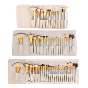 Brushes 12/18/24PCS Professional Makeup Brushes Set Soft Make Up Brushes with Bag Fondation Eyeshadow Blush Makeup Brush Set