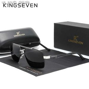 Sonnenbrille KINGSEVEN 2021 Marke Männer Aluminium Sonnenbrille Polarisierte Männer Spiegel Männliche Sonnenbrille Sport Brillen Fahren Oculos de sol N7755 L230523