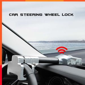 New New Car Steering Wheel Lock Universal Security Car Anti Theft Safety Alarm Lock Retractable Anti Theft Protection T-Locks