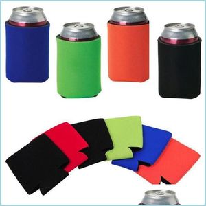 DrinkWare Handle Sleeves Cam pode copo refrigerante ER Neoprene Drink mais refrigerador Bottle Portable Manga Outdoor para Party Drop Delive Dhwcn