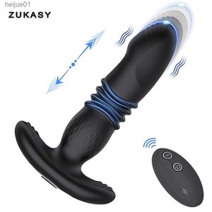 Vuxna leksaker som driver anal vibrator vibrerande rumpa plug sexleksaker för kvinnor trådlös fjärr Anal Dildo Buttplug Prostate Massager för män L230518