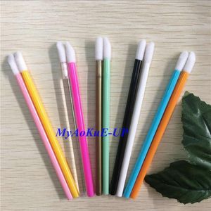 Conjuntos atacado 500 pcs 10 cores batom gloss descartável pincel caneta varinhas aplicador pincel profissional ferramentas de maquiagem de beleza