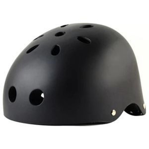 Professional Sports Bike Helmet For Bike Scooter Derby Inline Skateboard Size L - Black