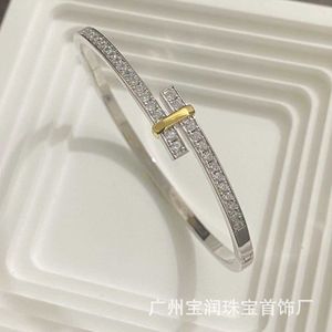 Hot Picking TFF Edge Bracelet High quality simple and atmospheric s925 Silver Ring Wrapped Bracelet temperament and stars in sky