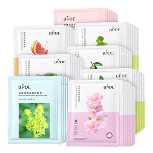 Ansikts grossist ansiktsmaskark 100 st ansiktsmask centella rose aloe oliv körsbär blekning ansiktsmask hudvård fuktande smidig