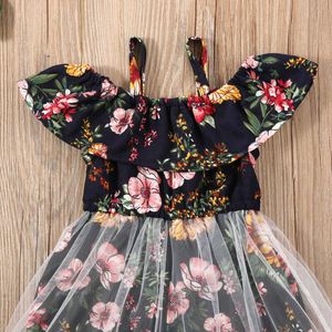 Girl's Dresses Toddler Newborn Baby Kid Girls Flower Dress Sunflower Ruffles Party Holiday Dresses For Girls