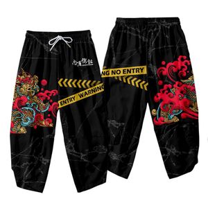 Hosen Männer Streetwear Harajuku Vintage Schwarzer Druck Harem Pant lässig lockere Langhose Plue Größe 6xl