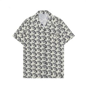 Camisas masculinas de grife de verão manga curta camisas casuais moda polos soltos estilo praia camisetas respiráveis camisetas roupas M-3XL LK4