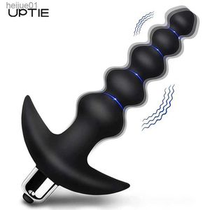 Brinquedos para adultos plugue anal vibrador contas anais masculino massageador de próstata plug anal silicone macio plug anal grande bom para adultos brinquedos sexuais para homem mulher L230518