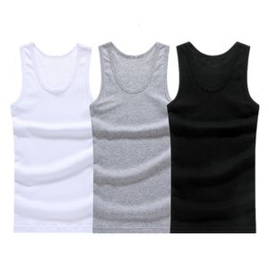 Men's Tank Tops Man's Cotton Solid Seamless Underwear Brand Clothing Mens Sleeveless Tank Vest Comfortable Undershirt Mens Undershirts 230531