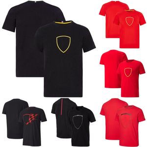 2023 F1 Team T-shirt Fórmula 1 Red Racing Mens Camisetas Manga Curta Verão Nova Moda Camisetas Masculinas Estampadas Plus Size Tops