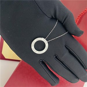 CLSSIC Золотая цепочка ожерелья для женских украшений с двойным кольцом