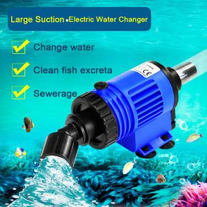 Tools Automatic Fish Tank Water Changer Pump Aquarium Gravel Cleaner Fish Feces Siphon Vacuum Pump Cleaner With Hose Blanket 220V240V