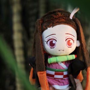 Плюшевые куклы 9 -дюймовые 23 см. Поспроизводительный убийца демонов Nezuko Doll Rengoku Plushie Kimetsu no Yaiba с одеждой Uoozii 230531