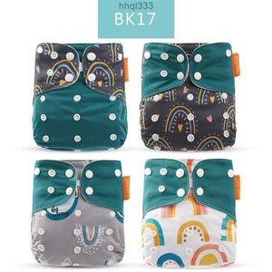 Jbib E72b Cloth Diapers Happyflute Fashion Style Baby Nappy 4pcsset Cover Waterproof Reusable 230203