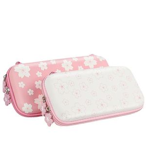 Sacos à prova de poeira água bonito rosa plutônio leature bolsa portátil para switch caso saco para switch lite caso saco de armazenamento capa acessórios do jogo