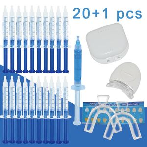 Escovas de dentes soltam o navio para casa use o kit de clareamento de dentes com cuidados com luz de luz LED de higiene branqueador de dente branqueador de carbamida branca a granel