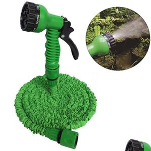 Equipamentos de rega Ejetor de água Plástico Alongar Graden Conjunto de mangueira retrátil Lavagem de carro Expandir spray multifuncional Dh0755 Drop Deli Dhjyg