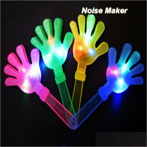 Noise Maker 24Cm/28Cm Flash Led Hands Clap Luminous Party Supplies Light Hand Device Palm Dh0098 Drop Delivery Home Garden Festive Ev Dhxue