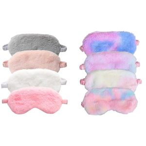 Animals Plush Sleeping Eye Cover Sleep Mask Silk Sort Blindfold Rabbit Hair Warm Dream Night Bandage Aid Band Eyepatches Relax Travel